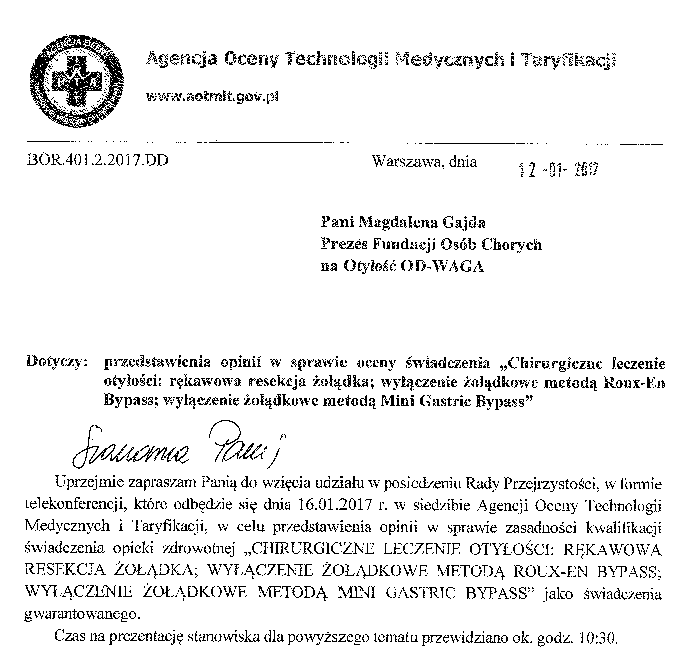 AOTMiT zaproszenie