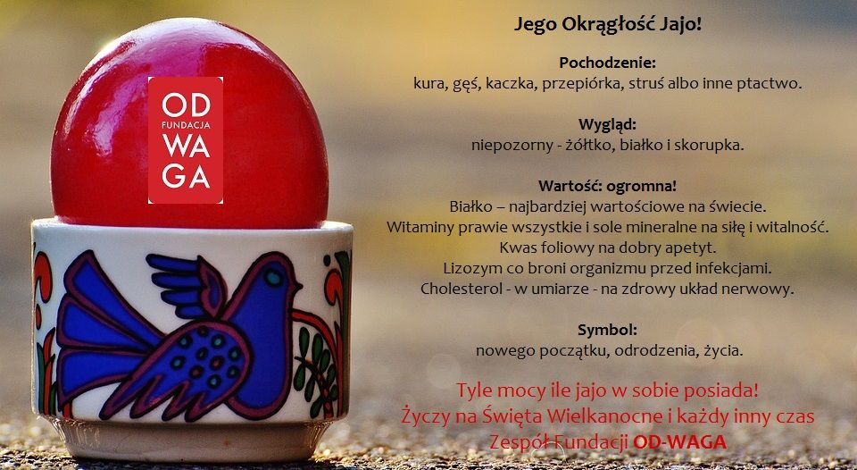 Fundacja OD-WAGA WIELKANOC 2016 ZYCZENIA